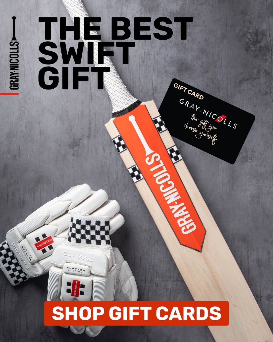 graynics's tweet image. If you've forgotten to get a gift for the niece and nephew then look no further than a Gray-Nicolls Gift Card. 

Fast, Efficient. Better than Robux.

 brnw.ch/21wYymY

#cricket #present #christmas