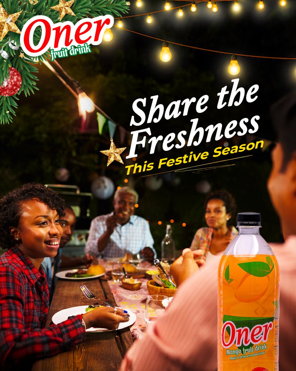 OnerJuiceUg's tweet photo. Wishing you laughter, joy, and refreshingly good moments this festive season. Happy holidays! π
#OnerGoodForYou https://t.co/OT593phWuF