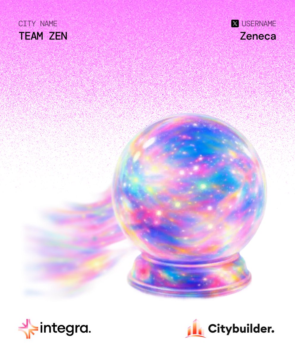 mid3python's tweet image. The first 3 cities on @integra_layer have been announced and they belong to @Zeneca @waleswoosh and @PixOnChain 

This signals collaboration with some of the top names in the web3 ecosystem. Once again, the @integra_layer team is making the right moves. 

That said, which City…