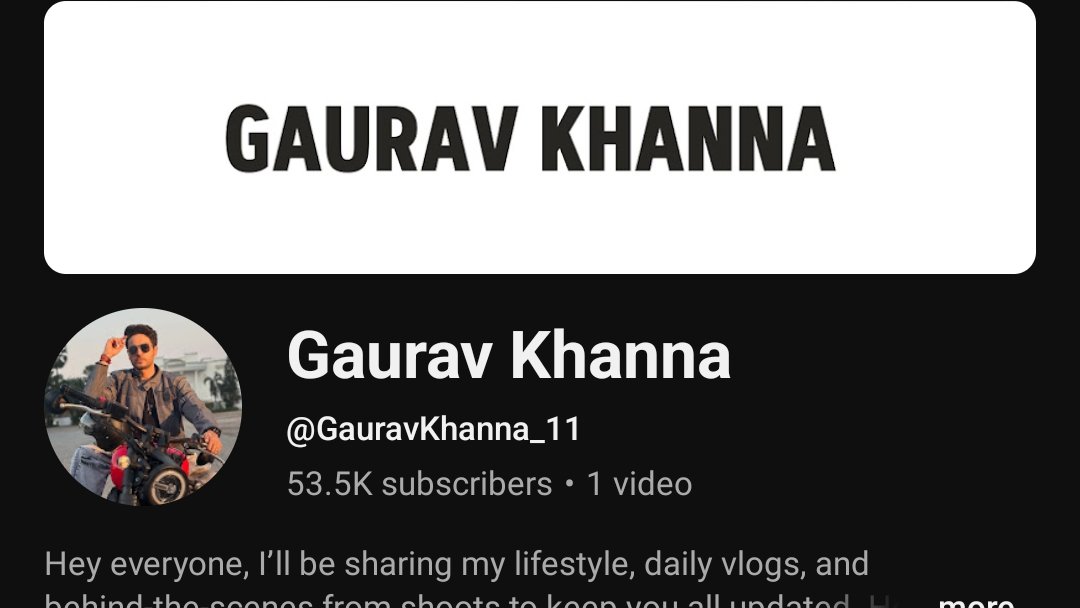 privewsx's tweet photo. Gaurav's Youtube channel is back✌️😎
Link: https://t.co/NEofr22Iu7
#GauravKhanna . @iamgauravkhanna https://t.co/tafJ7fQ0uk
