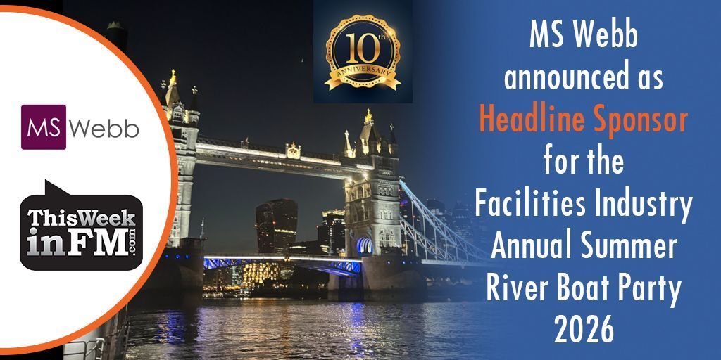 MS Webb is the Headline Sponsor for the 10th Anniversary of TWinFM’s Summer River Boat Party 2026! ⛴️ 🎉 

Get your early bird tickets now! 🎟️ buff.ly/ajhmZUy 

#FMBoatParty⛴️ #FM #FacMan #FacilitiesManagement #FMNetworking
