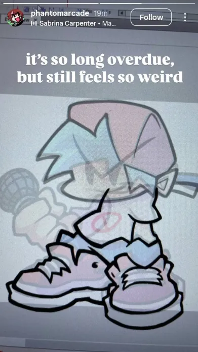 News_Funkin's tweet image. NEW PHANTOM ARCADE INSTAGRAM STORY

REMAKING BF SPRITE