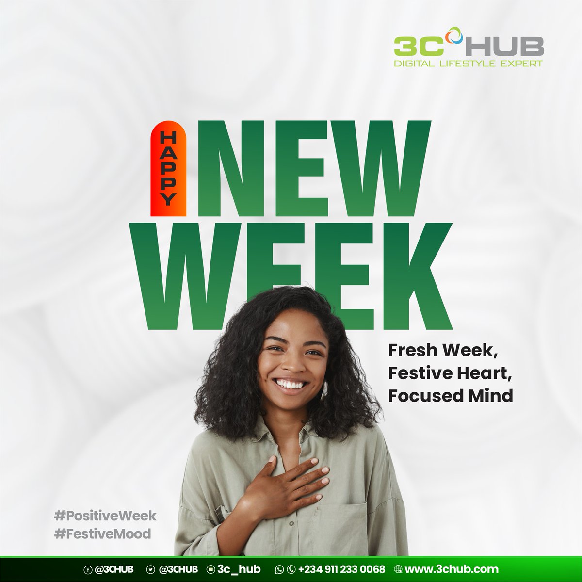 3CHUB's tweet image. New week, new energy! 

Keep your heart festive, your mind focused, and let this Monday set the tone for greatness.

#MondayMotivation  #freshweek #December22nd  #PositiveVibesOnly