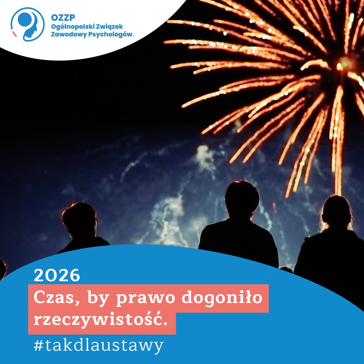 Drodzy Psychologowie! 🎉

Kolejny rok za nami. Rok pełen Waszej ciężkiej pracy, trudnych rozmów, ale i małych cudów w gabinetach. ✨

Czego życzy Wam OZZP na nadchodzące 12 miesięcy? Przede wszystkim tego, abyśmy w końcu przestali być "niewidzialni" dla systemu prawnego.

🔵