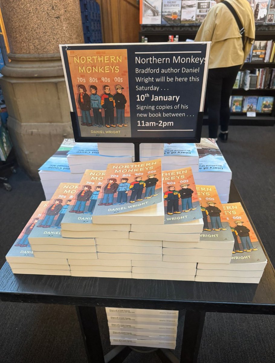Northern Monkeys by Daniel Wright is in #Waterstones #Bradford. Get your copy of the novel everyone is talking about before #Christmas. #bcafc #CrimeFiction