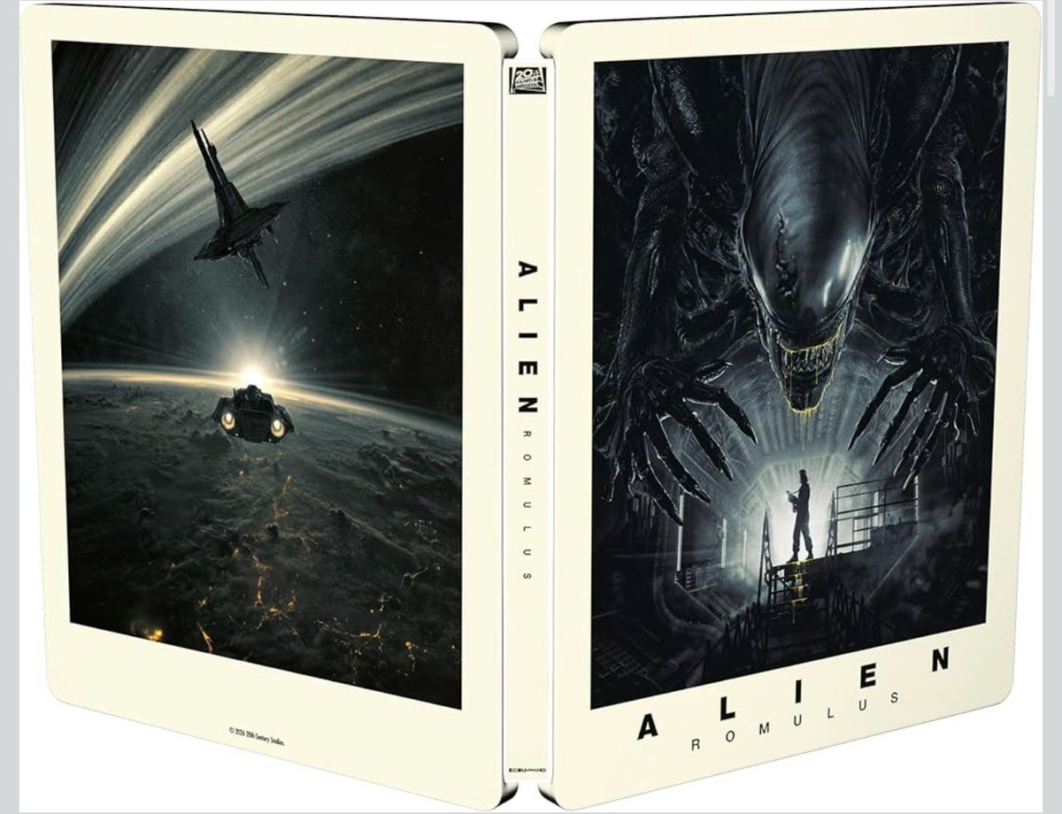 dawnofthediscs's tweet image. ***PRE-ORDER***
Alien Romulus 4K UHD/BD SteelBook

Pre-order: amzn.to/3Y9KDZr

Street Date: 4/20

#Alien #AlienRomulus #Steelbook  #Bluray #physicalmedia 
#Horror #HorrorCommunity #FilmCommunity #Bluray #4K #4KBluray #4KUltraHD 
#DVD #VHS #physicalmedia #FilmstaGram