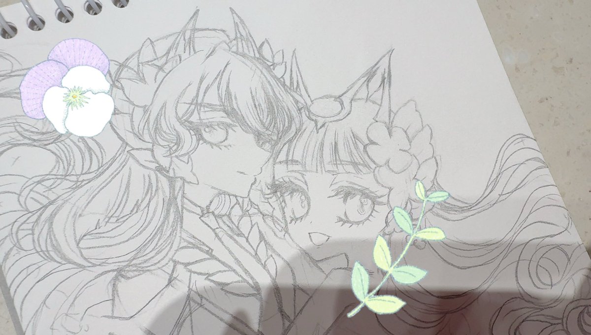 LinRenR's tweet image. 試行錯誤しすぎてめちゃくちゃ時間かかったけどめちゃくちゃ綺麗なお顔に描けた🥺✨✨✨🏵️
途中経過✒️