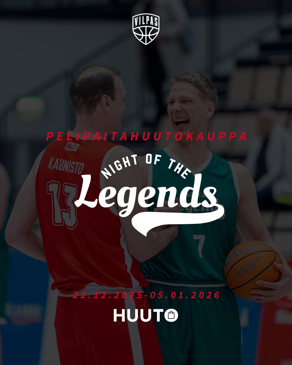 salonvilpas's tweet photo. Legends-ottelun Game Worn -pelipaidat huutokaupattavana! 🏀🔥

🔗: https://t.co/hul9QcGXuI

👉🏻 Huutokaupasta kerätyillä varoilla tuetaan vähävaraisten perheiden lasten ja nuorten harrastusmahdollisuuksia.

#korisliiga https://t.co/y9B5MqPZr7