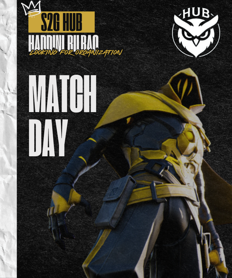 Bugün ana etkinlikte ki ilk maçımıza çıkıyoruz.

🏆 S2G HUB #2 - Main Event
⚔️ <a href="/AYARLFO/">AYAR</a> 
⏰ 18.00
🎥 Yayın bulunmamakta.

Rakibimizin şimdiden eline sağlık, Başarılar takım.
#LFO #Haddinibilbao