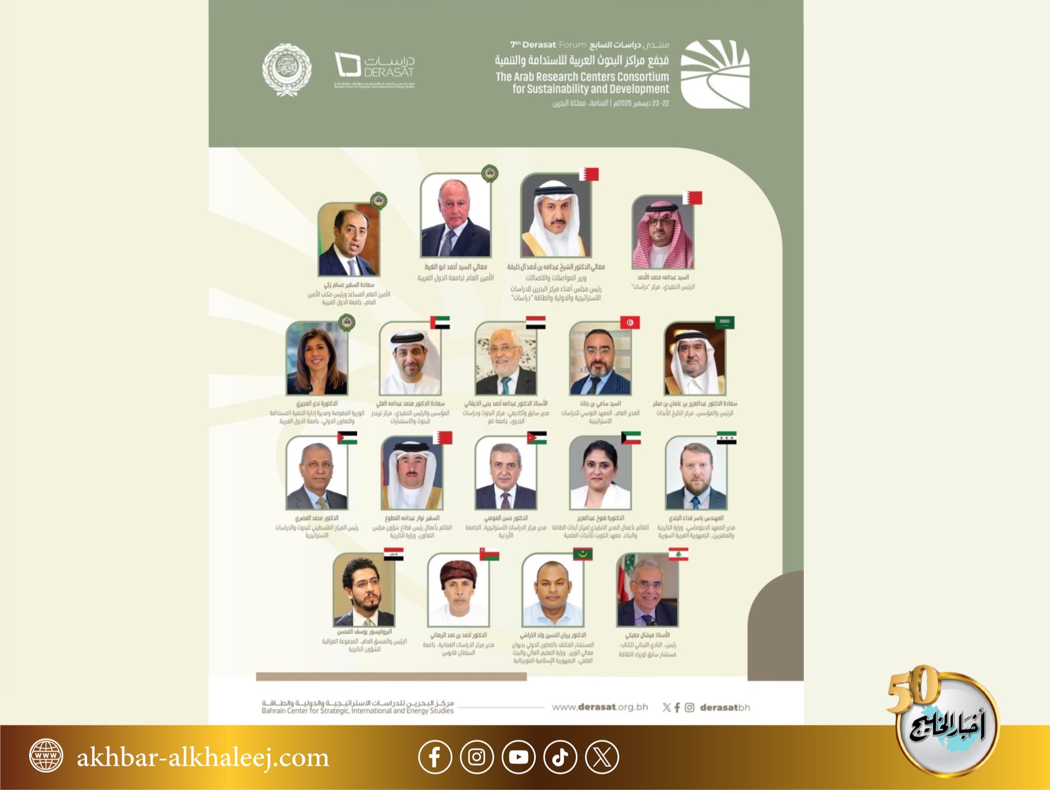 اليوم.. انطلاق أعمال منتدى (دراسات) السابع #البحرين 