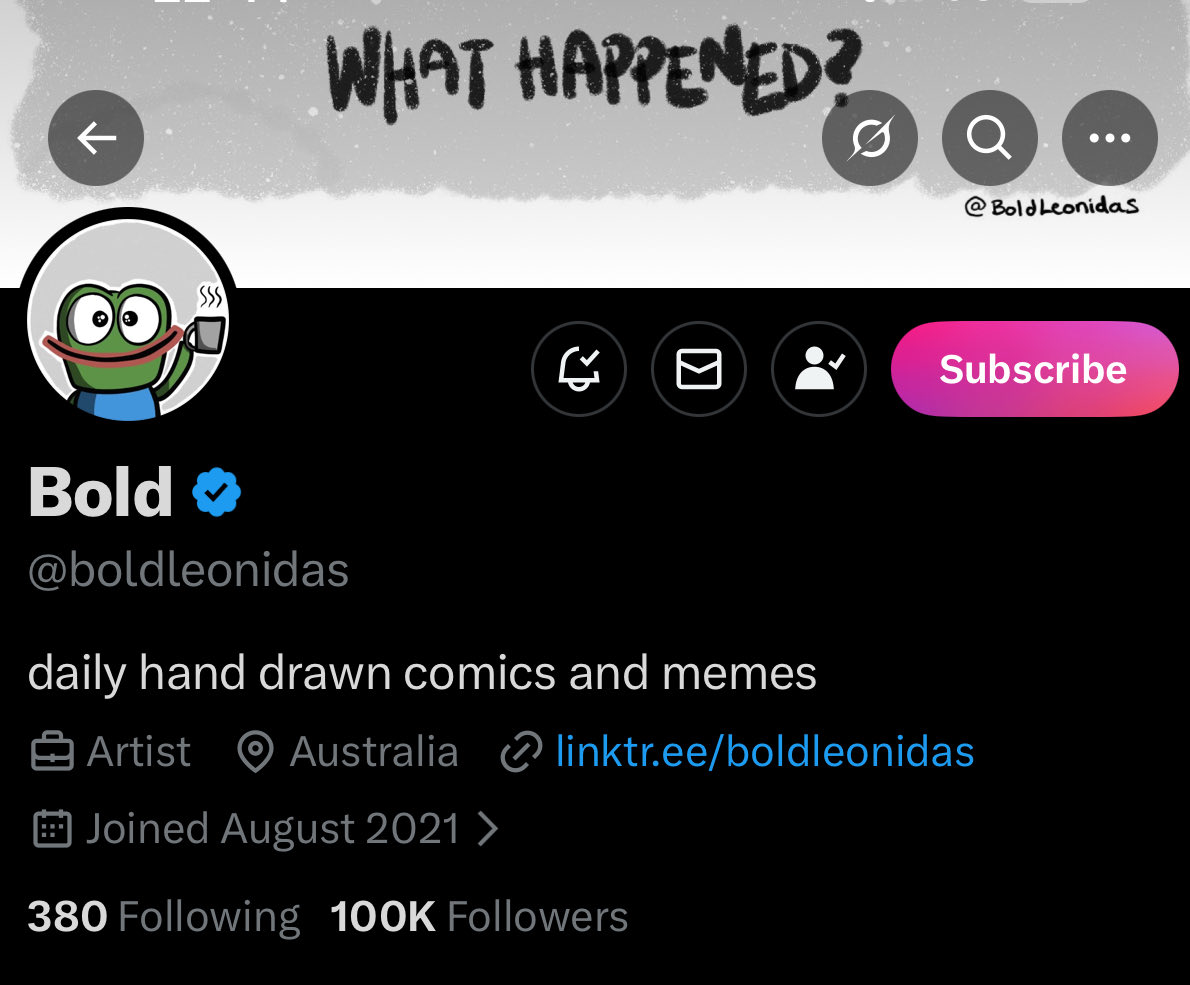 Congrats on the 100k <a href="/boldleonidas/">Bold</a> !!!
