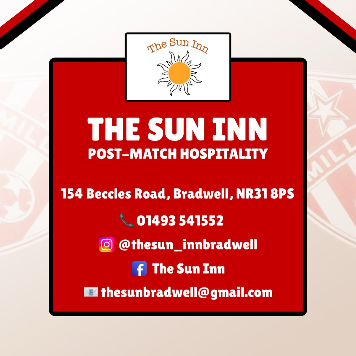 The Sun Inn - Post match hospitality