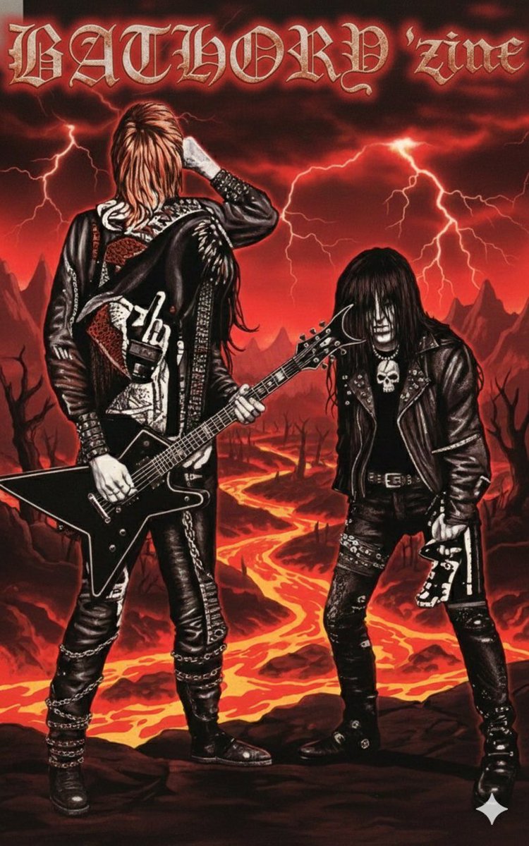 Bathory'zine will be released at the end of January in PDF format for anyone who wants to print it.
It's over 100 pages long and includes interviews, reviews, and more. Some of the bands featured are Tankard, Thanatos, Inverted Cross, Angoixa, SDI, Mezzrow, Master, Wicked Leather