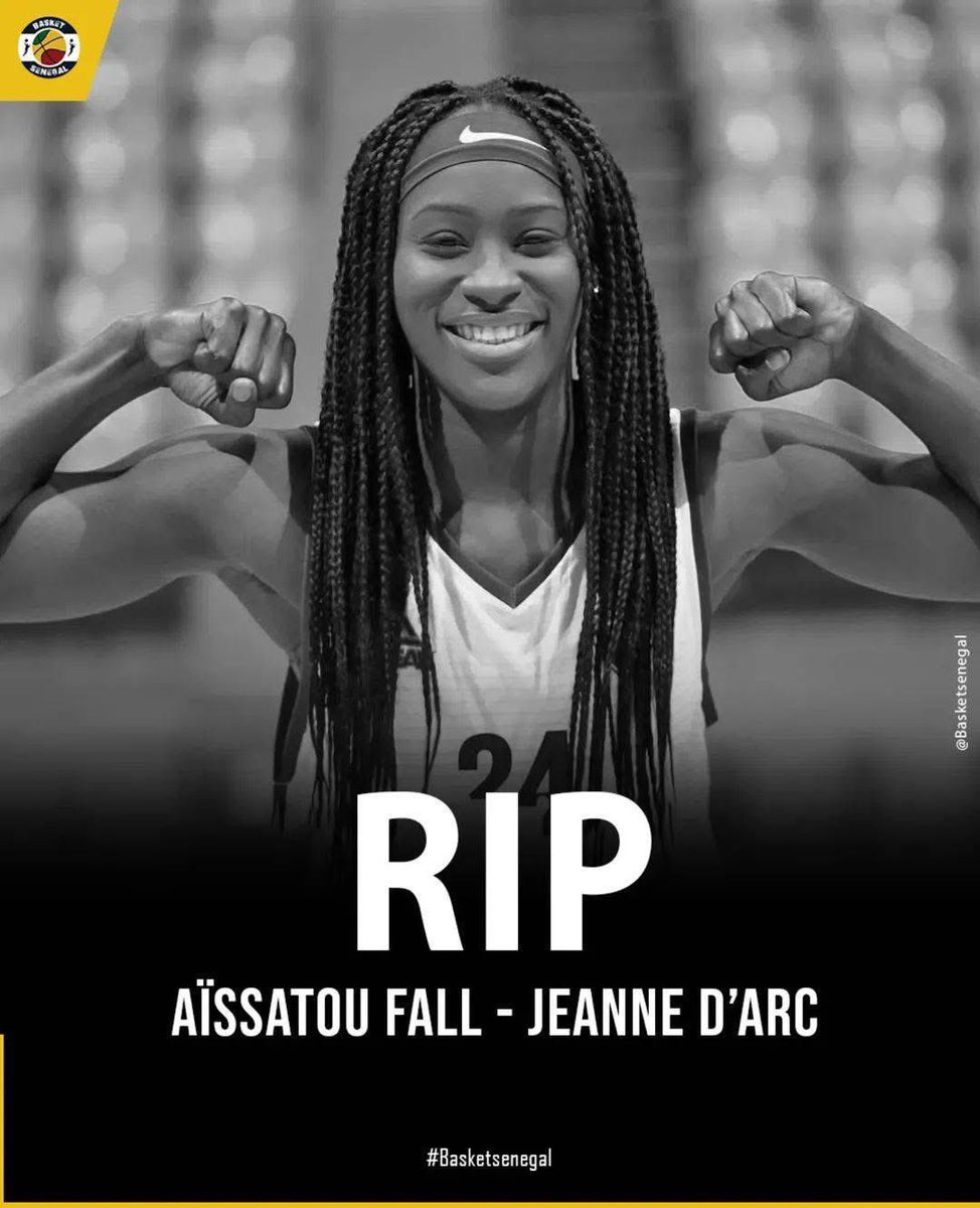 Hadjimalick_ns's tweet image. 📌Triste nouvelle pour le basketball sénégalais... Aïssatou Fall nous a quittés 
Une grosse perte pour le basket local, particulièrement la @jeannedarcdkr où elle évoluait
Basketsenegal présente ainsi ses condoléances à sa famille et au club.🙏