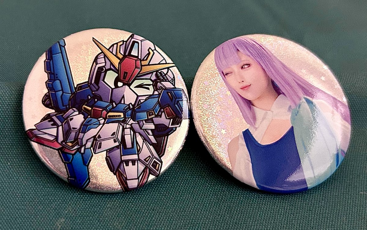 ルカ　バッジ 新作コラボ缶バッジ情報】 缶バッジはZガンダムとルー・ルカの2種が