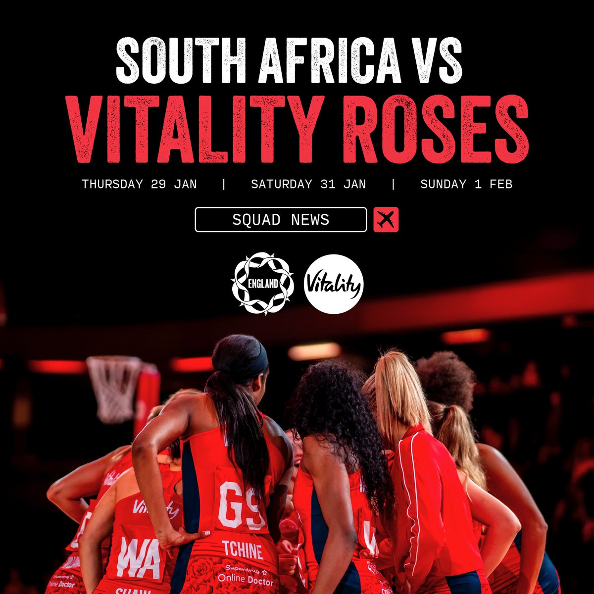 EnglandNetball's tweet image. Vitality Roses squad revealed 👀

📋 See who’s set to be involved in the three-match series against @Netball_SA 

englandnetball.co.uk/news/vitality-…