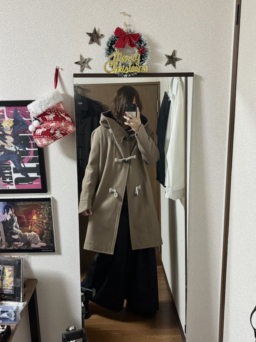 hatraのトグルダッフルコート。 形が好き過ぎるや~ʕ•ᴥ•ʔ❄️ #日常垢