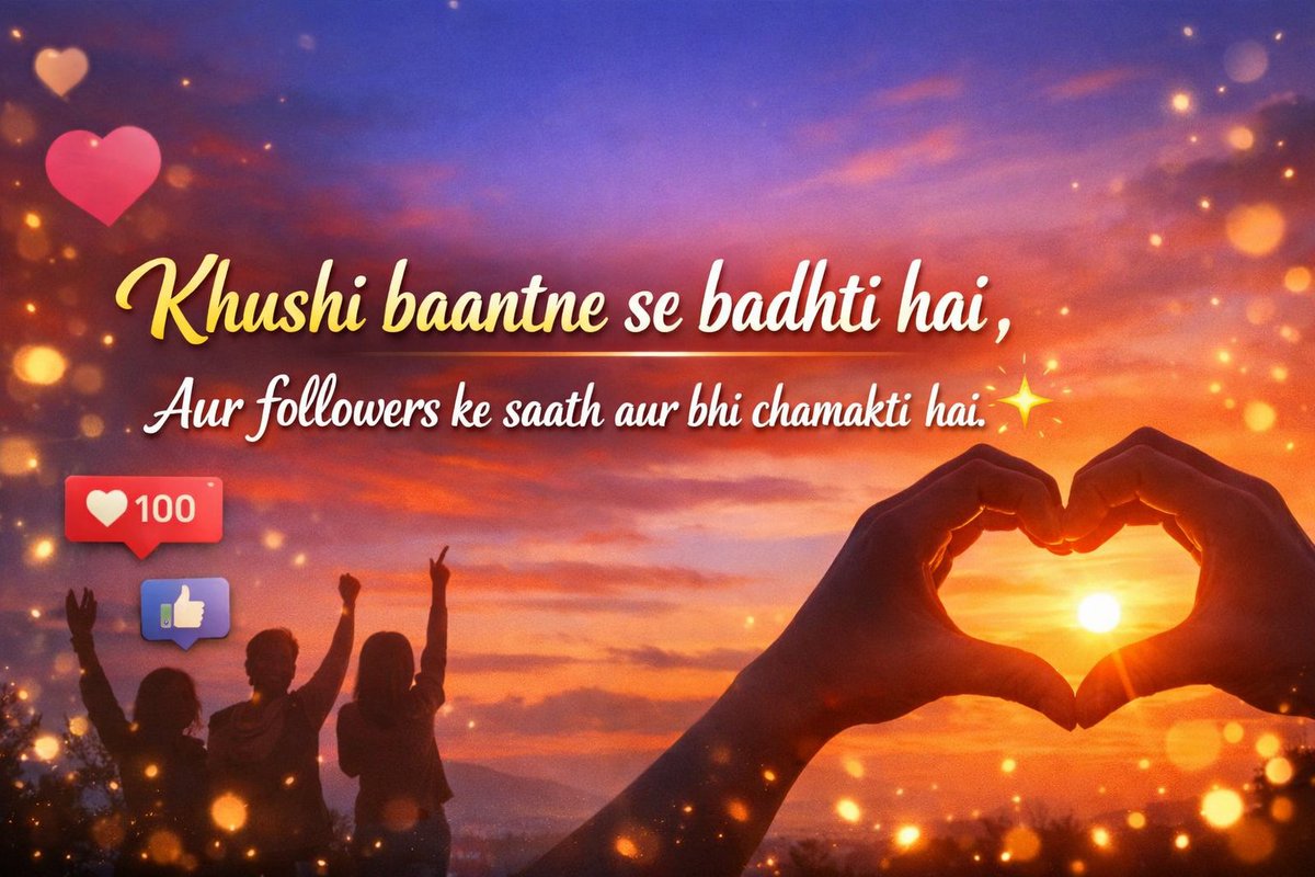 The best things in life are shared with followers. ❤️