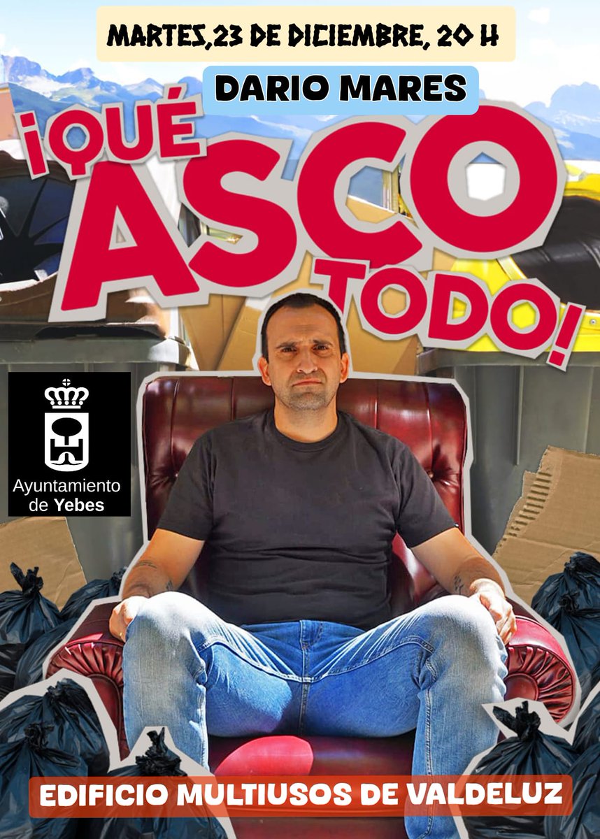 NAVIDAD🎄| 23 DE DICIEMBRE - VALDELUZ

¡Plan imperdible en Valdeluz!

Mañana,23 de diciembre, a las 20:00 h, llega el humor de Darío Mares con su espectáculo: “¡Qué ASCO todo!”
📍Edificio Multiusos

Una noche para reír, desconectar y disfrutar del mejor humor en directo