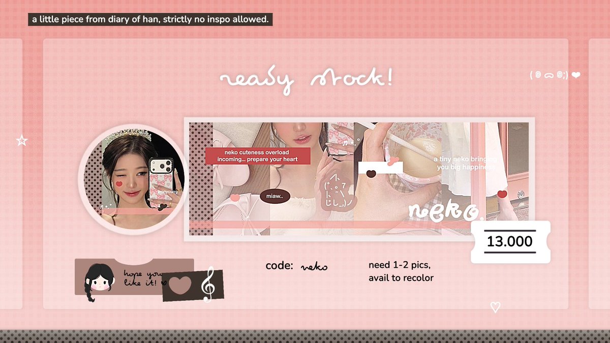 diary__of__han's tweet image. help repost pwease, thank you! 🌀📑🥢

halooo, aku punya 4 layout ready stock serba wonyoung dengan harga masing masing tertera pada gambar yang bisa kalian jemput sekarang 3____; ❤️ kalau berminat bisa hubungi aku melalui dm yaaa, jangan lupa @ after dm, makaciw! 💭👀 #zonauang