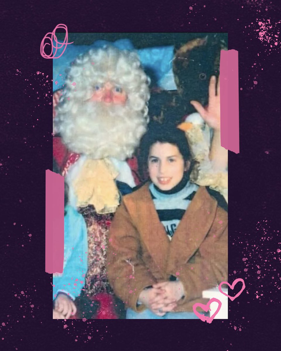 Adorable Amy, visiting Father Christmas in the 1990's. 🎄🎅🩷

Every year, we always think about Amy at Christmas especially. Forever missing our angel... 🖤 

#AmyWinehouse #ATributeToAmy #LauraJaneButler