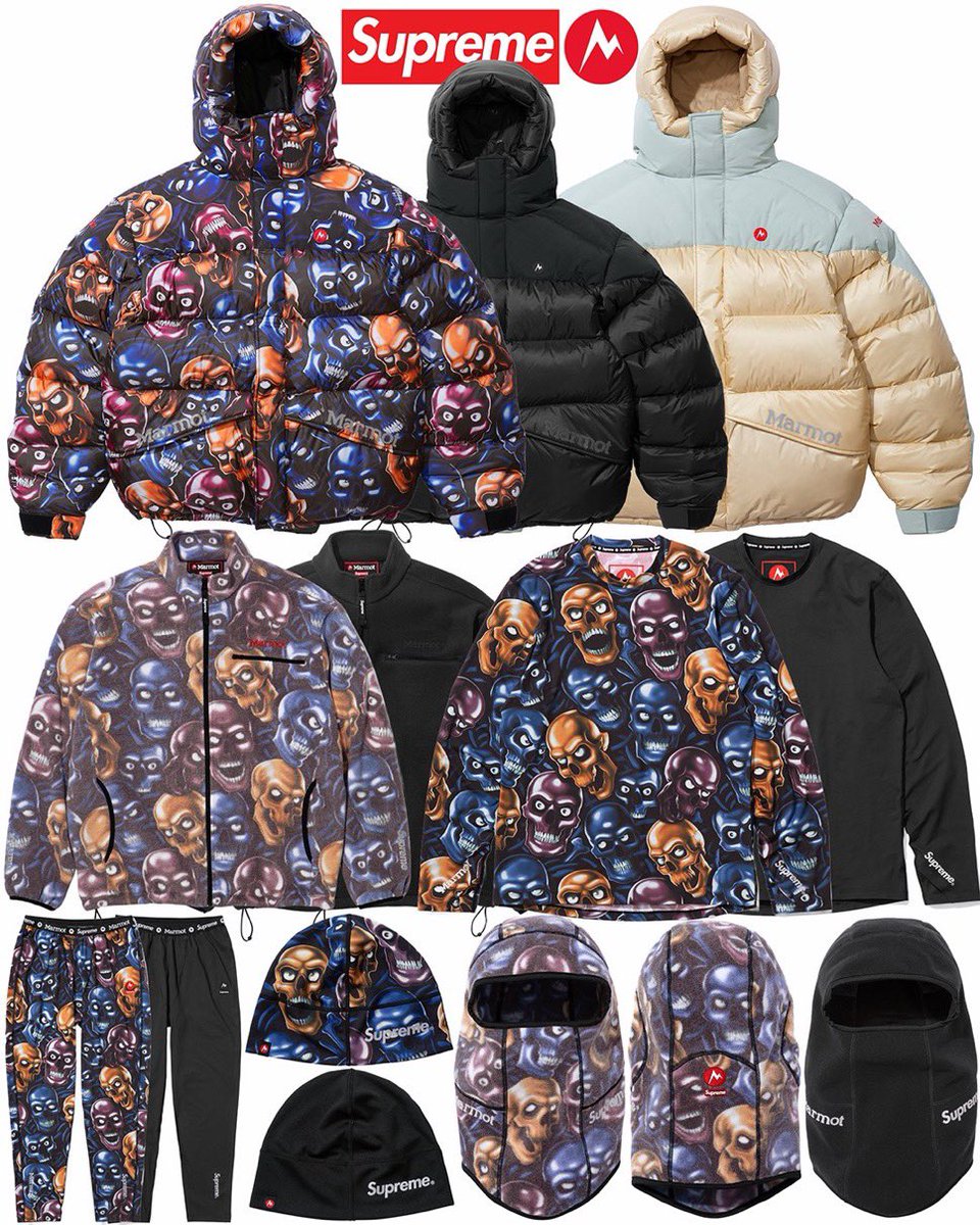 Supreme x Marmot 25FW Week18 が国内12月27日（土）より発売と公式