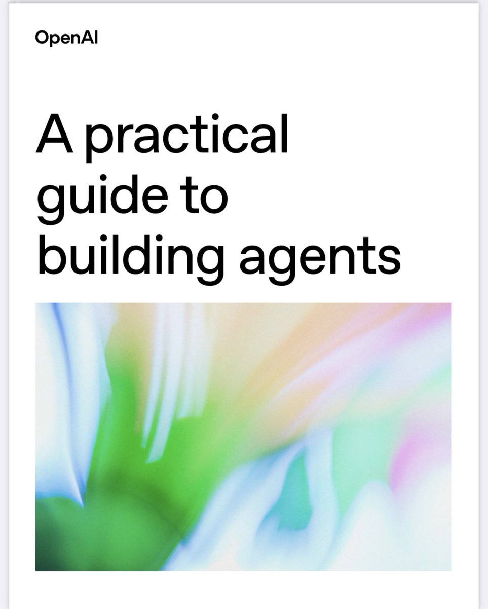 ericw_ai's tweet image. OpenAI literally dropped a 32-page masterclass on building AI agents