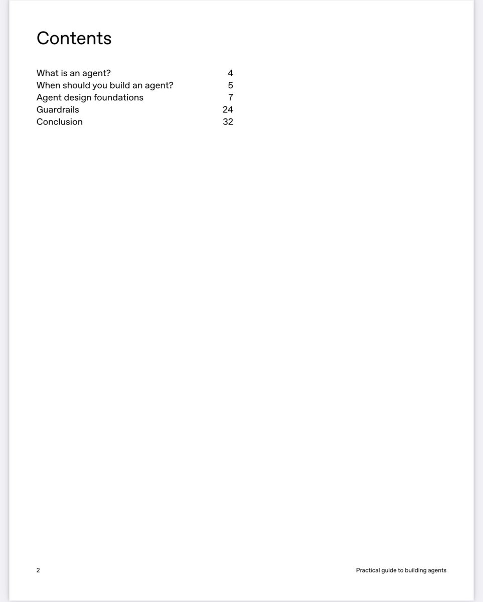 ericw_ai's tweet image. OpenAI literally dropped a 32-page masterclass on building AI agents