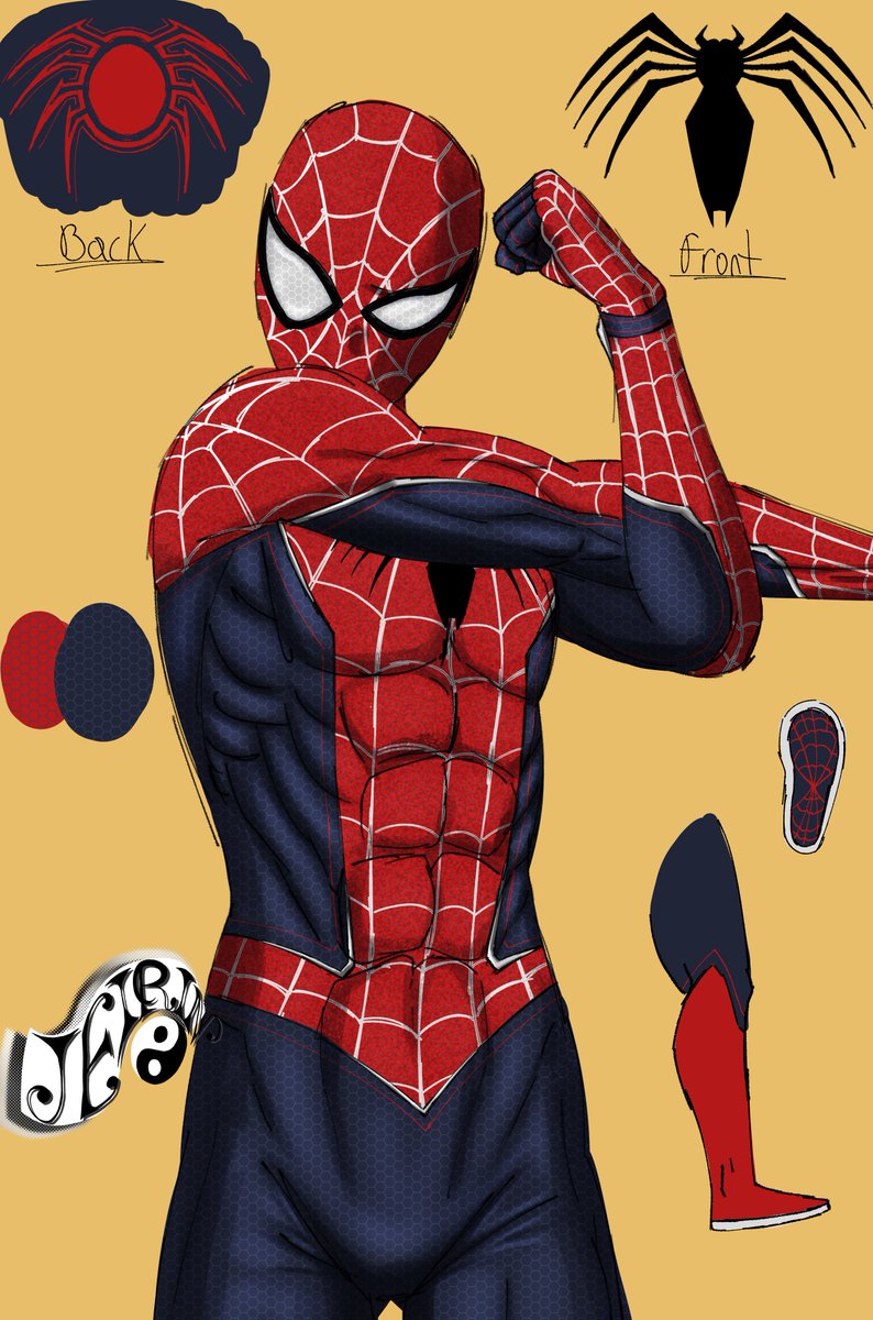 Wanted to redo my redesign for my classic suit

here is the old one too (On the right)

#SpiderMan