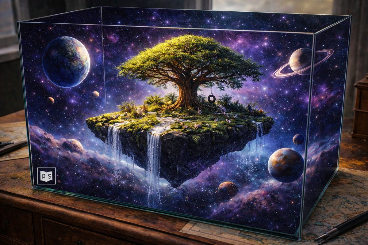 Lost in the Univivarium ✨🌳🪐✨ #pointshop 🔲🔳🔲