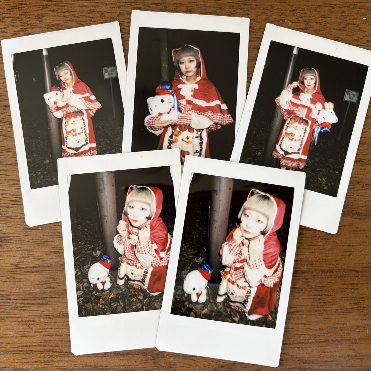 私服チェキ/ポリスチェキ/赤ずきんチェキ ◌𓈒𓂃おまるちの宿題チェキ𓂃 𓈒𓏸◌ 赤ずきんちゃんがずっと2枚なの