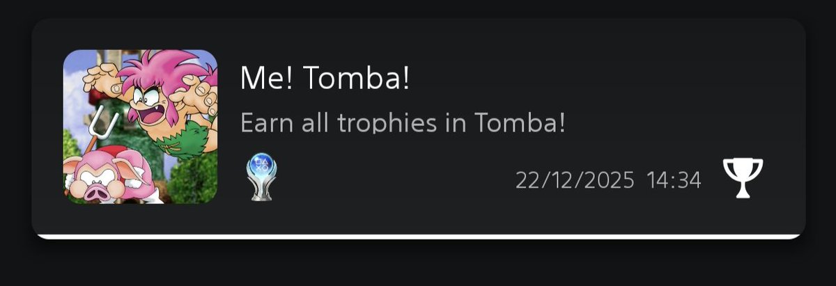 dimojolf's tweet image. Tomba! Platinum unlocked, time passed from first release and still remains on of the best games around. I Hope one day we will get a remastered version or tomba 3! 

@WhoopeeCamp