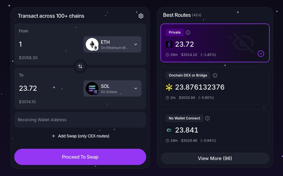 rook_stream's tweet image. SODAX already adding value to Houdini users, both in swap time and in swap rate.
