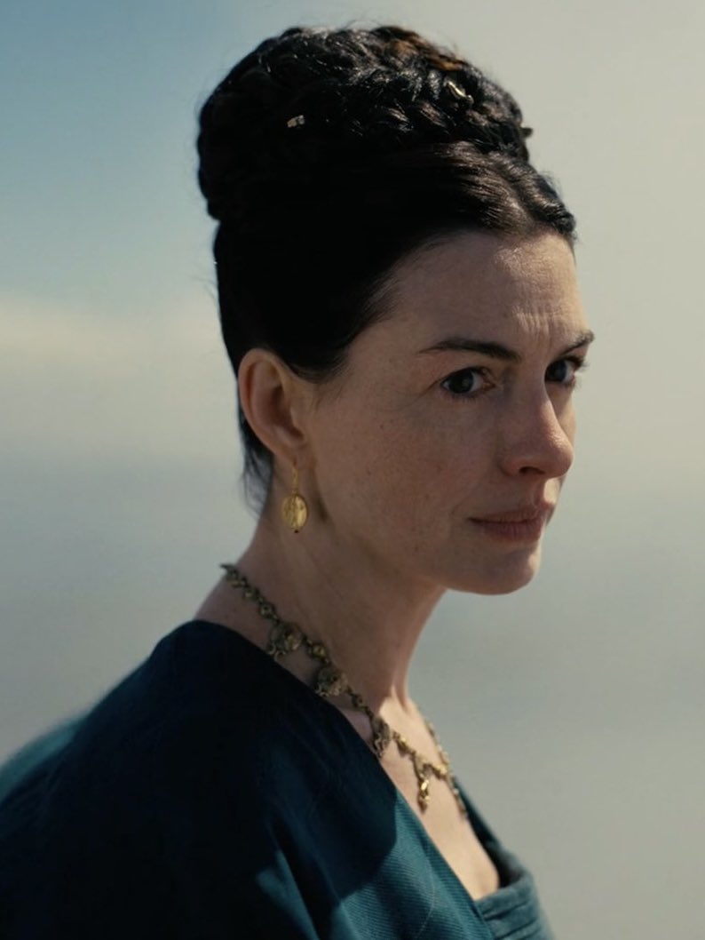 anniecrave's tweet photo. New still of Anne Hathaway as Penelope in ‘The Odyssey’ https://t.co/IwANt58ftp