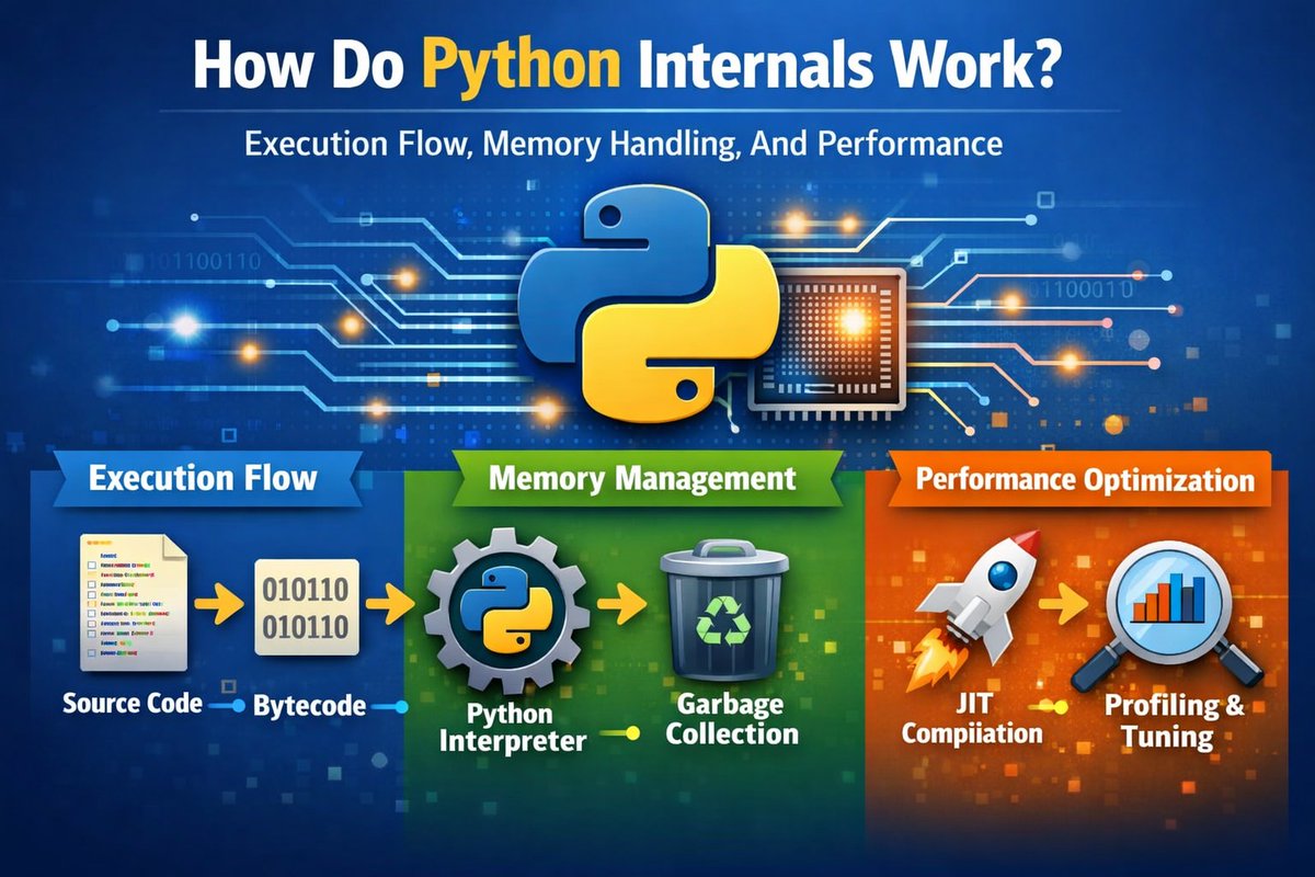 ATcroma27024's tweet image. How Do Python Internals Work: Execution Flow, Memory Handling, And Performance

Read here: guestcountry.com/akanksha-tcrom…

𝐅𝐨𝐫 𝐅𝐫𝐞𝐞 𝐂𝐨𝐧𝐬𝐮𝐥𝐭𝐚𝐭𝐢𝐨𝐧:
𝐂𝐚𝐥𝐥/𝐖𝐡𝐚𝐭𝐬𝐚𝐩𝐩:+91-9711526942
#PythonCourse #PythonOnlineTraining #LearnPythonProgramming