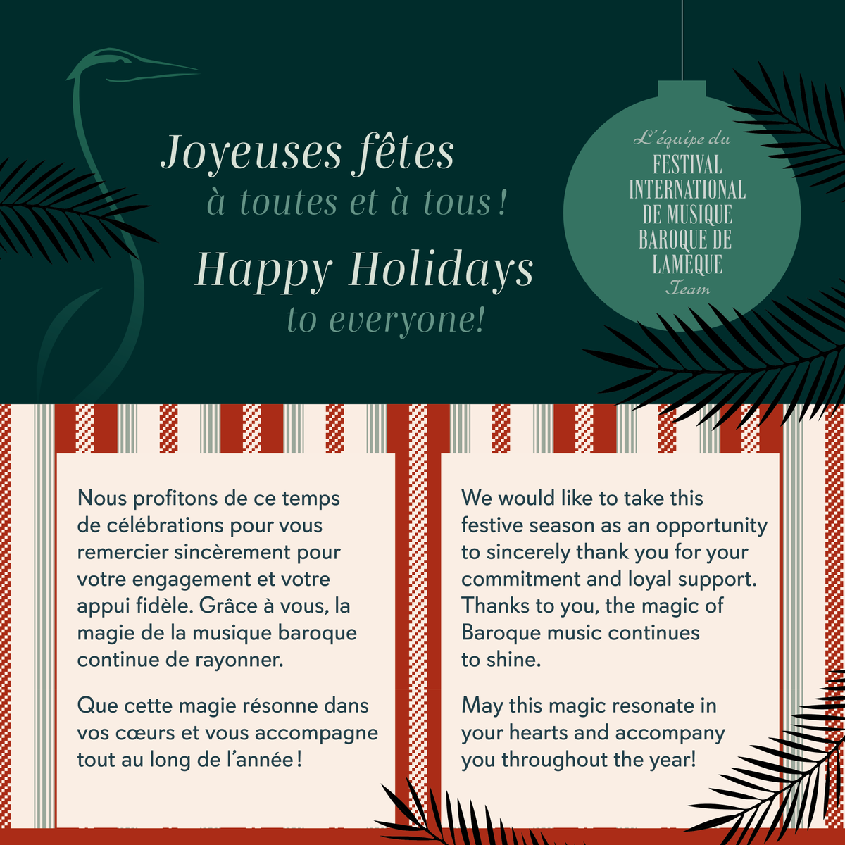 LamequeBaroque's tweet photo. Joyeuses fêtes! Happy Holidays! https://t.co/LK7DIamumV