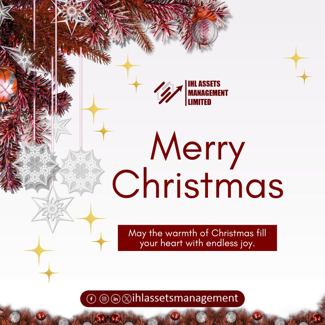 ihlAssetsMgt's tweet photo. May the warmth of Christmas fill your
heart with endless joy. 🎄✨
Thank you for
allowing us to be part of your journey. Wishing you
peace, prosperity, and continued success.
#MerryChristmas #AssetInvestment
#FestiveReflections
#ProsperTogether #ihlassetsmgt
#ihlassetsmanagement https://t.co/FNmRCg8ZD6