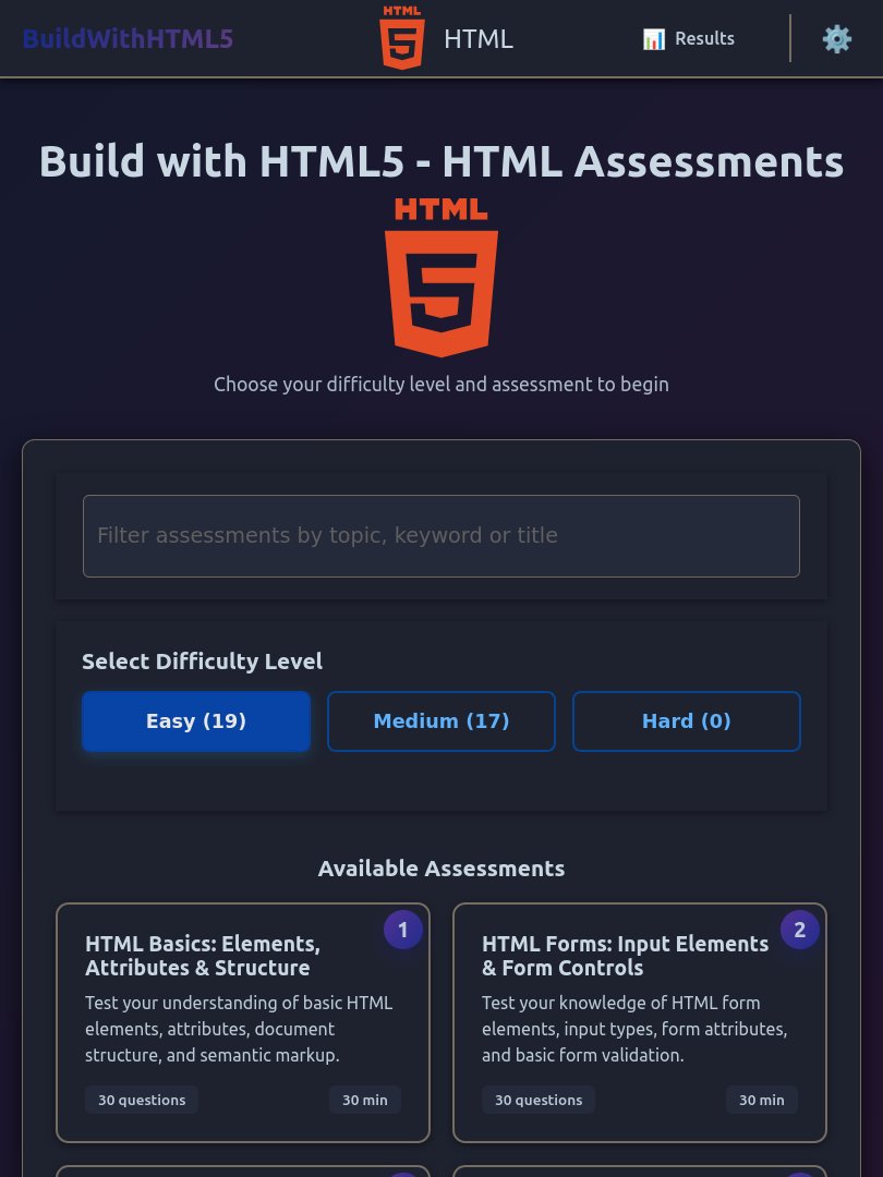 BuildWithHTML5's tweet image. JavaScript has to work on something, so HTML, the basic block of the Internet, naturally had to be the next portal in line:
html.buildwithhtml5.com

It didn't hurt that the domain name was dedicated to HTML either.

#html #htlm5 #webdevelopment #onlinetutoring #onlinetest #markup