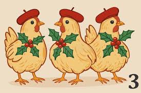Three French hens 🎄