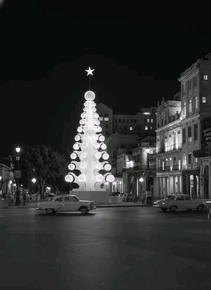La Habana de los años 50, en navidad. #Cuba antes de los Castro!