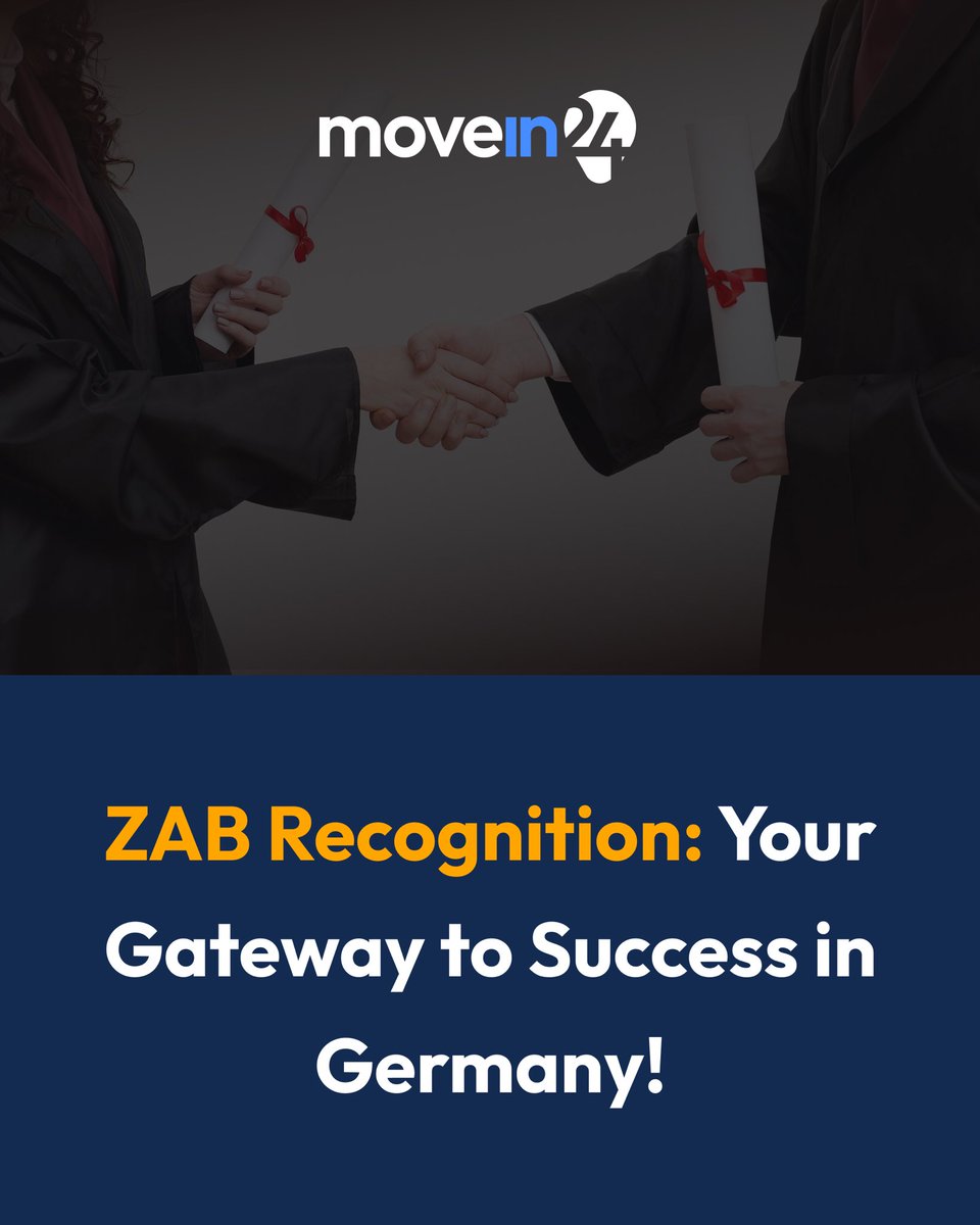 movein24's tweet image. 🎓 Moving to Germany with a foreign degree?
ZAB recognition can be crucial for work, study &amp;amp; visas. Check your university and degree in Anabin (H+, H-, H+/−).

More guidance in the movein24 app:
onelink.to/movein24

#ZAB #GermanyVisa #movein24