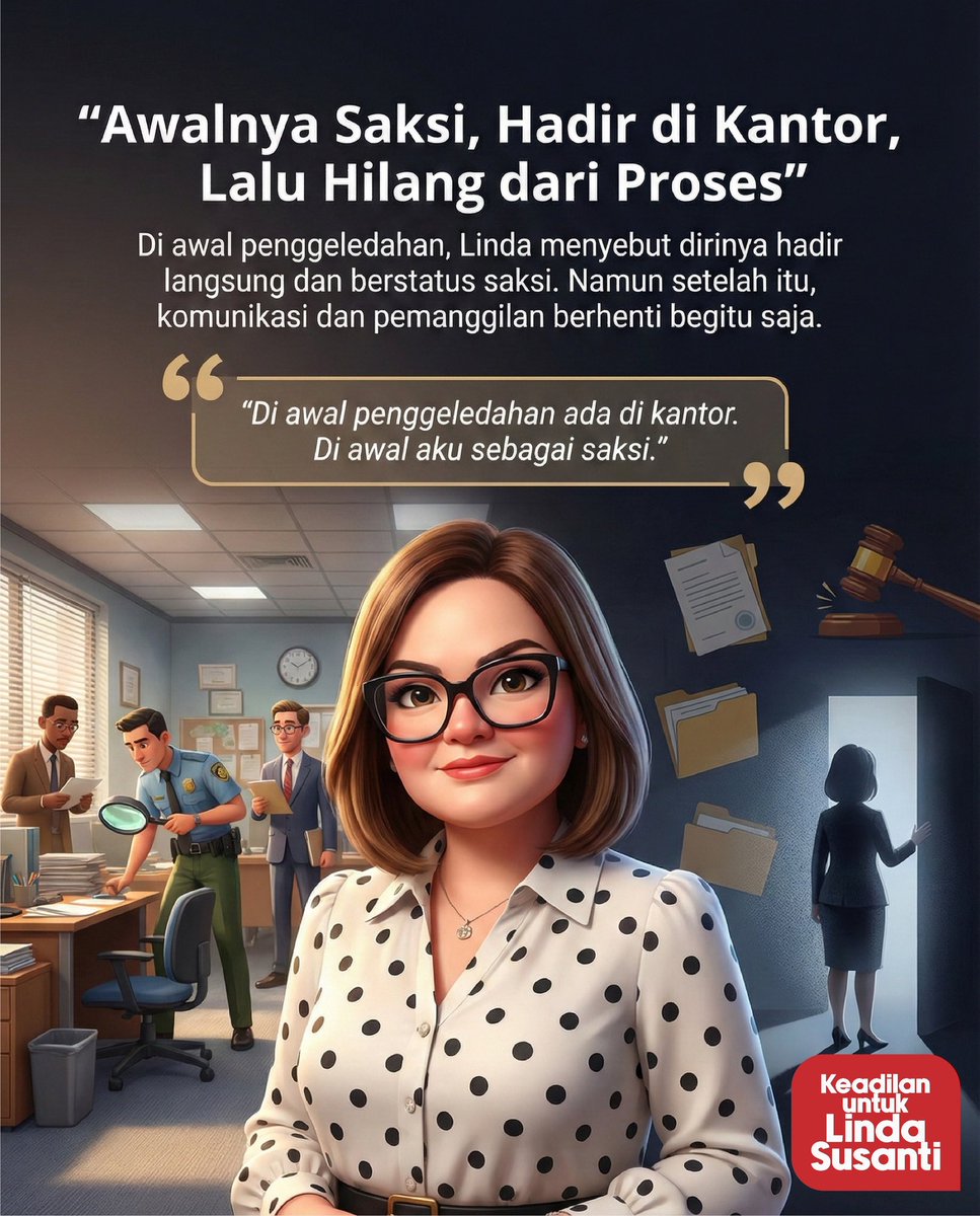 sertikatrin's tweet photo. Awalnya saksi dan hadir di kantor, tapi tiba-tiba komunikasi terputus. Ada apa dengan kasus Linda Susanti?
@Gerindra @KPK_RI @prabowo 

#H2HseriesEP9 Selamat Hari Ibu Perempuan Berdaya #BeriCintaWaktu89 https://t.co/pm1riq8RWK