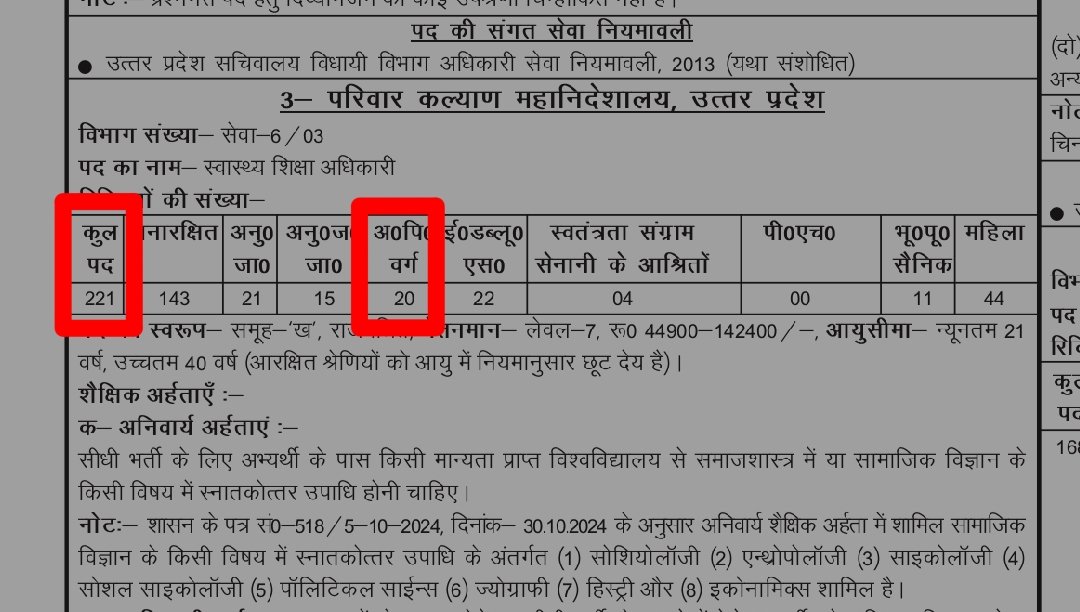 उत्तर प्रदेश लोक सेवा आयोग ने "OBC का आरक्षण शून्य किया??"🔥

जी हां सही सुन रहे हैं आप..आज UPPSC ने पशुचिकित्सा अधिकारी और स्वास्थ्य शिक्षा अधिकारी के पदों पर भर्ती के लिए विज्ञापन जारी किया हैं जिसमें खुलकर OBC और SC वर्ग के आरक्षण को चोरी किया गया है।

आज पशुचिकित्सा अधिकारी