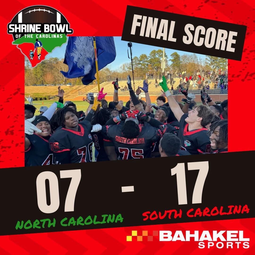 KameronTaylor44's tweet photo. Thank you to the Shrine Bowl of the Carolinas for a great experience. What a way to end my high school football chapter. 
@ShrineBowlNCSC @CoachSloan10 https://t.co/K1O6OobbT2
