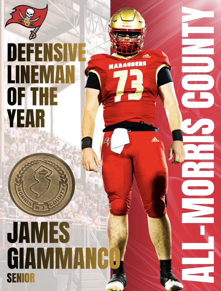 JamesGiammanco's tweet image. Honored to be named Defensive Line Man of the year for Morris County.@CGurdineer @OConnorMOFB @MOHSFootballNJ @mr_merle_