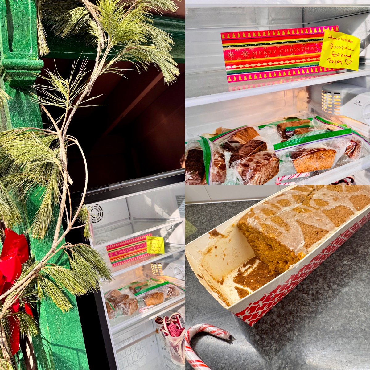 Thank you friends for the Brooklyn Heights Community Fridge gorgeous holiday glow up! Hungry days for many. Please contribute what you can. Seeking new location nearby 2026 ❤️ Founding this still brings me joy! #communityfridge