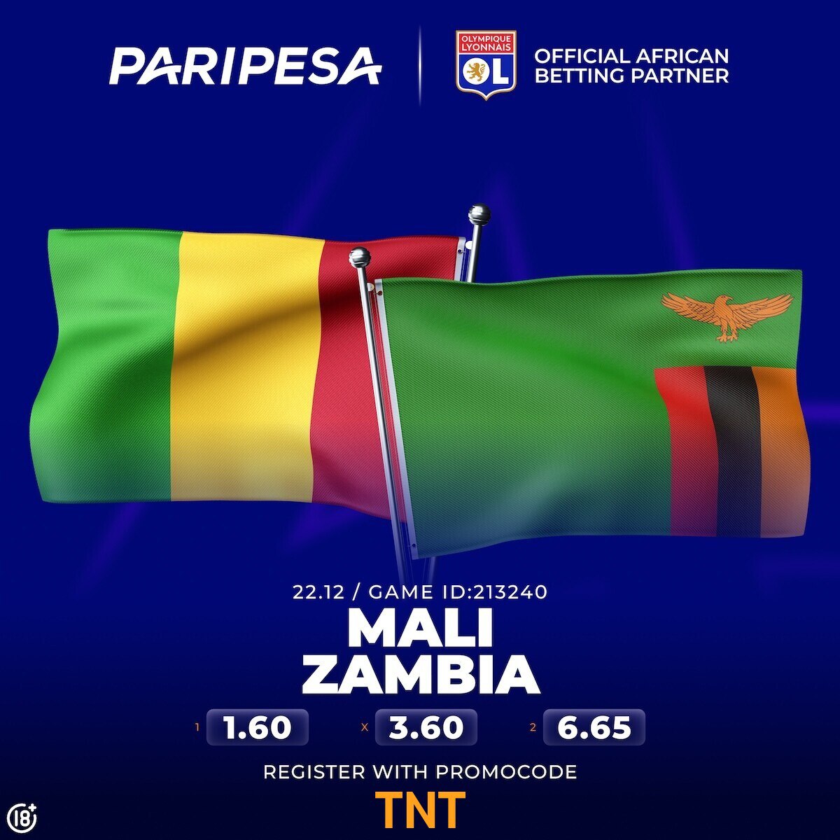 onecarson's tweet image. Hello old friend 
Can Zambia outshine Mali?
Share your predictions 
Mali vs Zambia 
Sign up👉Links:paripesa.bet/tnt
App:paripesa.bet/tntapp
Promo code: TNT 
Welcome bonus up to K3700 on your first deposit.
#WeAreChipolopolo #Chipolopolo 
#TotalEnergiesAFCON2025