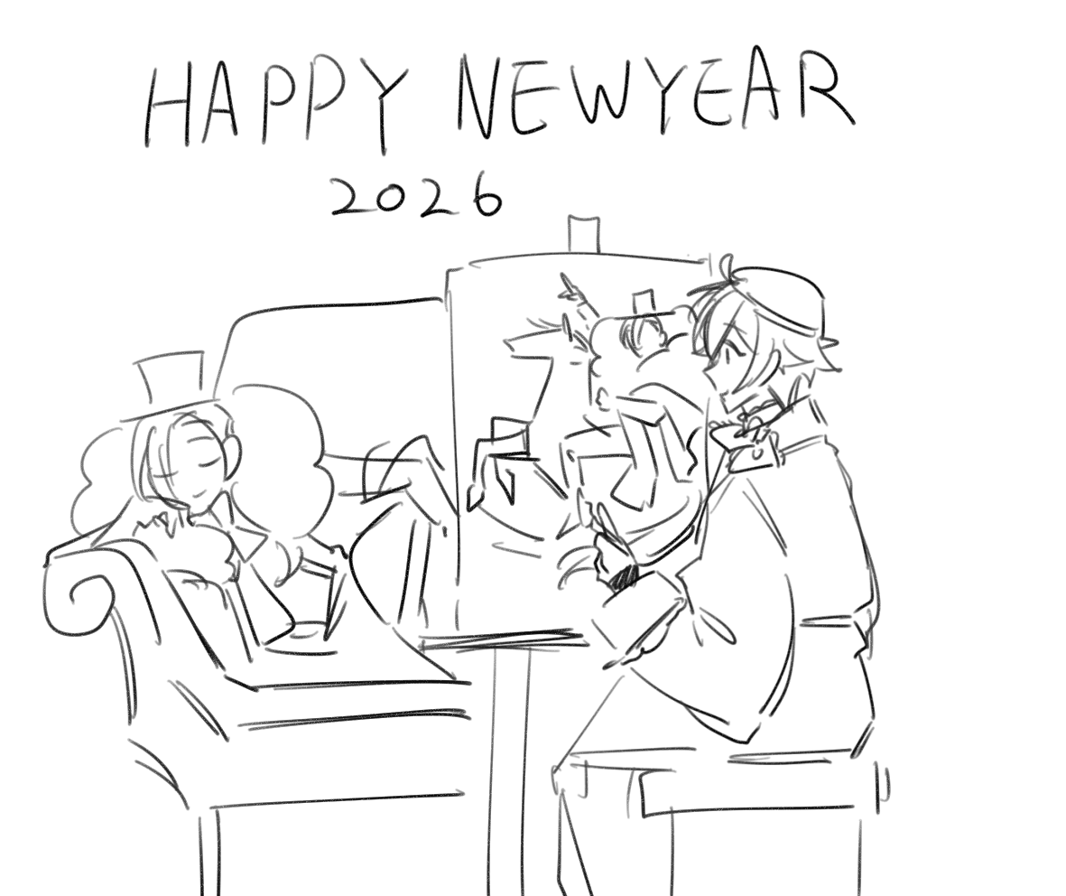 단화연하장 그리고싶은데 생각나는게 이런것밖에 없다면?