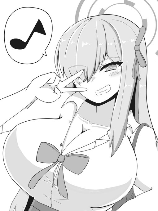 ルックスが大変お好みなのでまだ出てきてないけど描いちゃった制服アスナ #ブルアカ