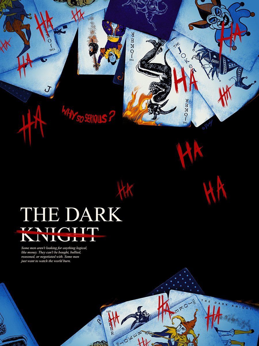 El póster más peculiar alternativo que he visto de 'The Dark Knight'.